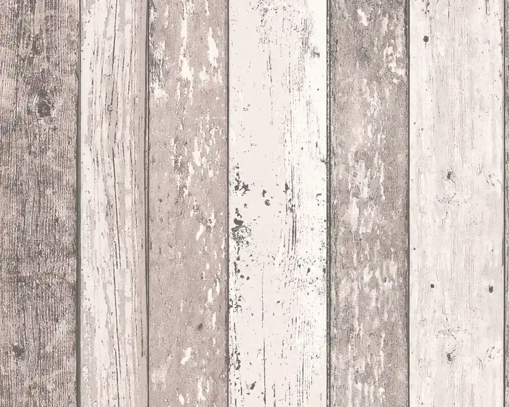 A.S. Création Best of Wood`n Stone 2nd Edition, Tapete in Holzoptik, braun, creme 855053 Preiswert