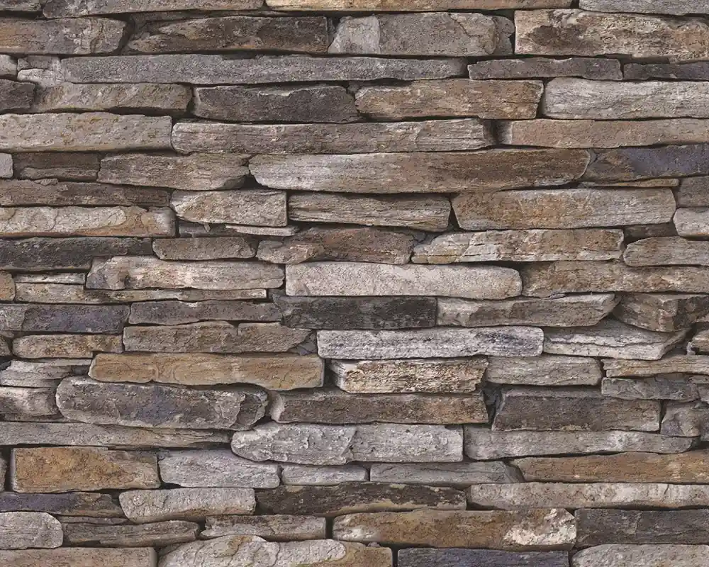 Livingwalls pop.up Panel 3D, Steintapete, braun, beige 955721 Neuheit