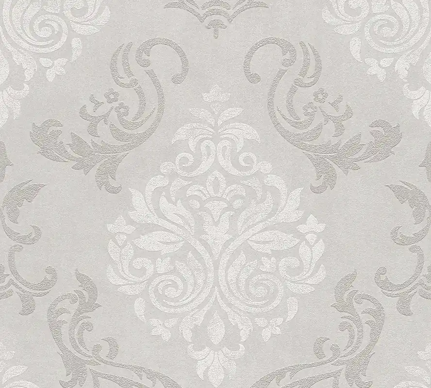 Markenprodukt A.S. Création Memory 3, Barock Tapete, creme, silber 953721
