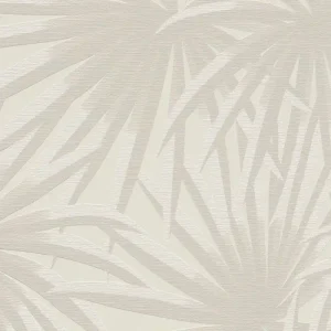 A.S. Création Casual Living, Palmenblätter, creme und hellgrau 393381 Markenprodukt