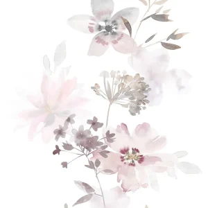 Bestseller Novamur Vliestapete, Floral, weiß-rosa 81623