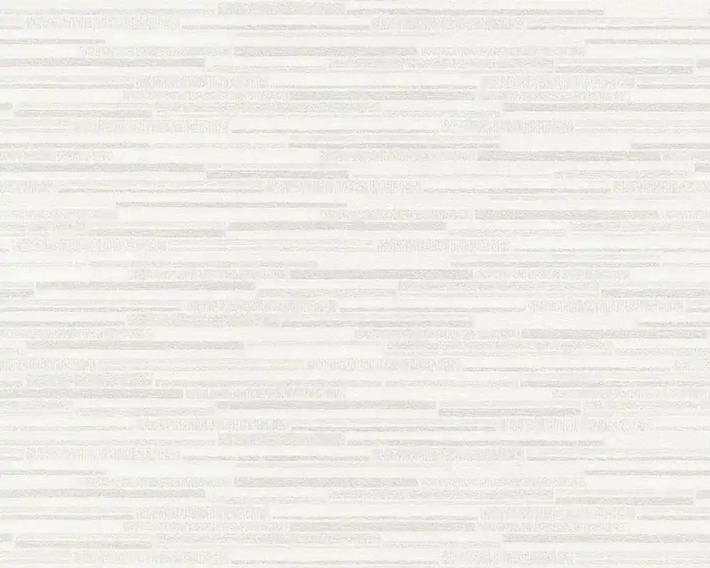 A.S. Création Best of Wood`n Stone 2nd Edition, Streifentapete, creme, weiß 709721 Echt