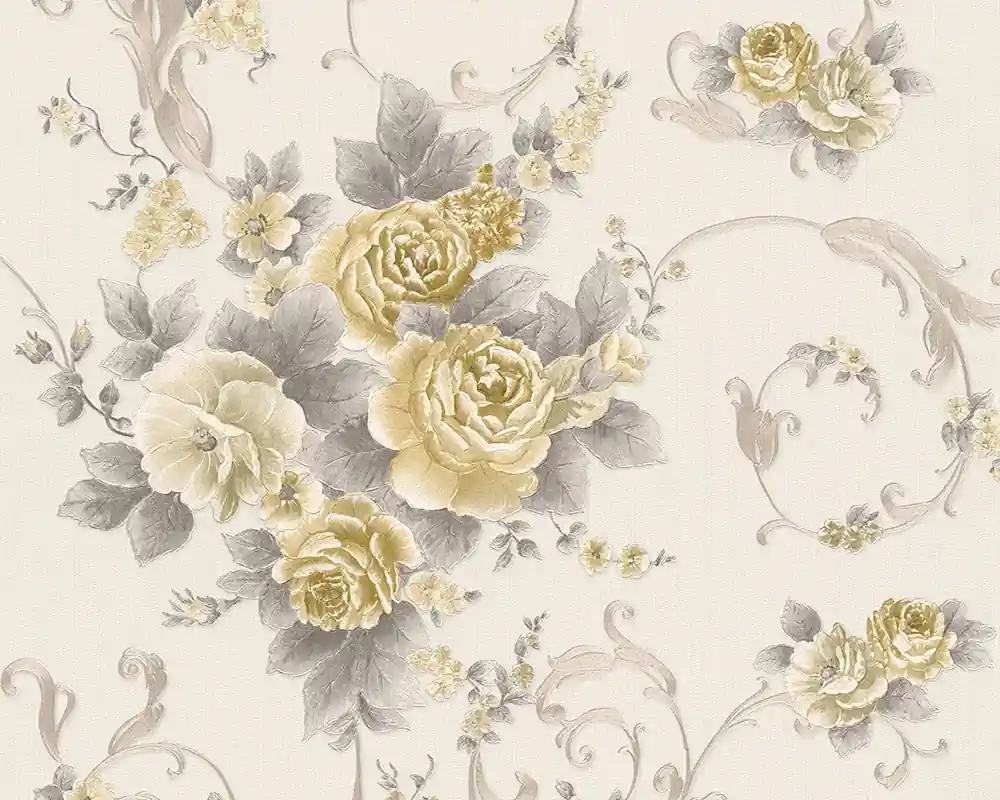 A.S. Création Romantica 3 30709-3 Weiß Floral Direkt Vom Hersteller