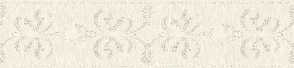 Aktuell A.S. Création Only Borders 10, Barock Tapete, silber, creme 369162