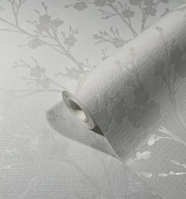 Novamur Ivy, Floral, weiß 82313 Abverkauf