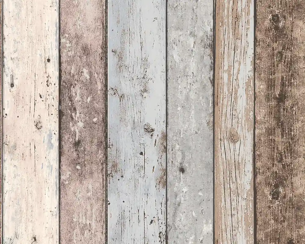 Neu A.S. Création Best of Wood`n Stone 2nd Edition, Tapete in Holzoptik, braun, blau 855039