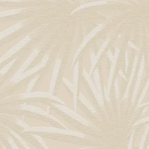 A.S. Création Casual Living, Palmenblätter, beige und weiß 393382 Preis Gesenkt