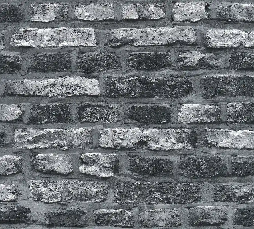 A.S. Création Black & White, Steintapete, grau, schwarz 362812 Markenware