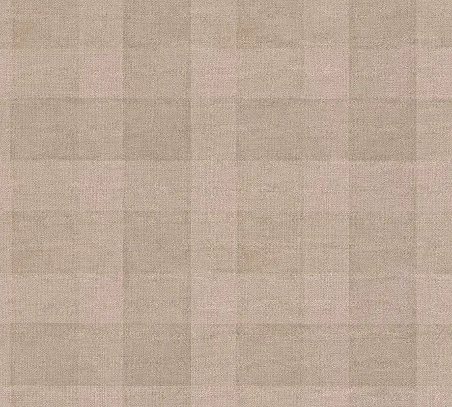 A.S. Création Natural Living, Tapete Kariert, braun 386641 Nur Für Kurze Zeit