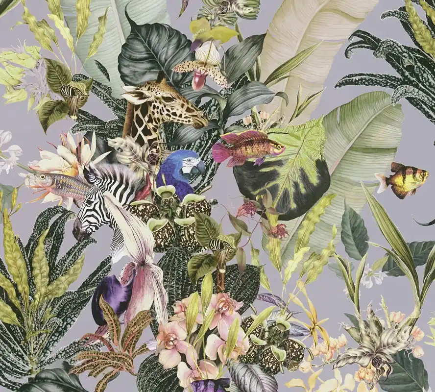 A.S. Création Dream Flowery, Florale Tapete, bunt, grün 381762 Neuheit
