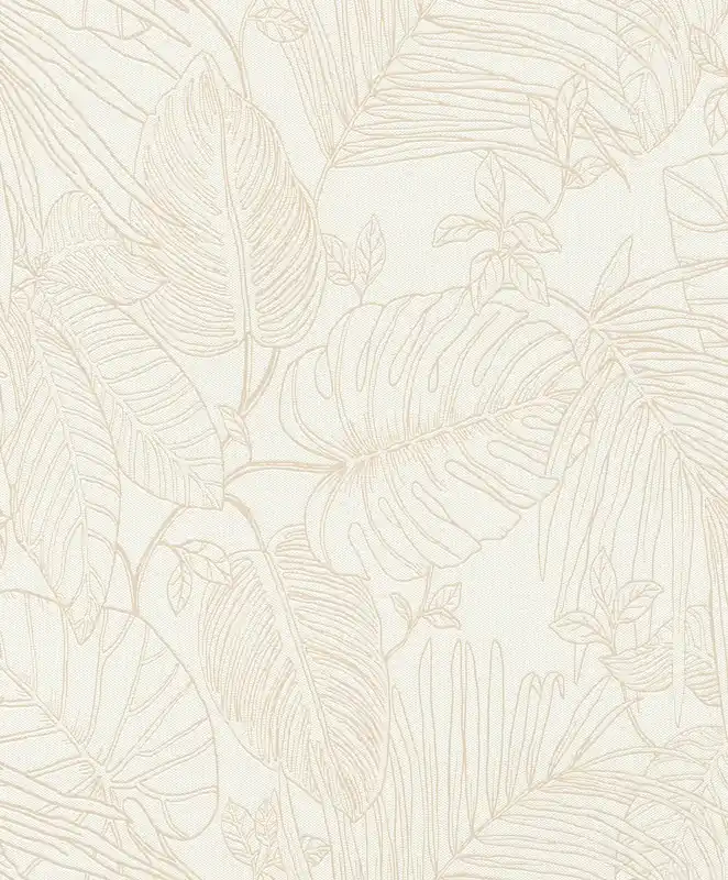 Garantierte Lieferung Vliestapete Monstera in Creme 690804