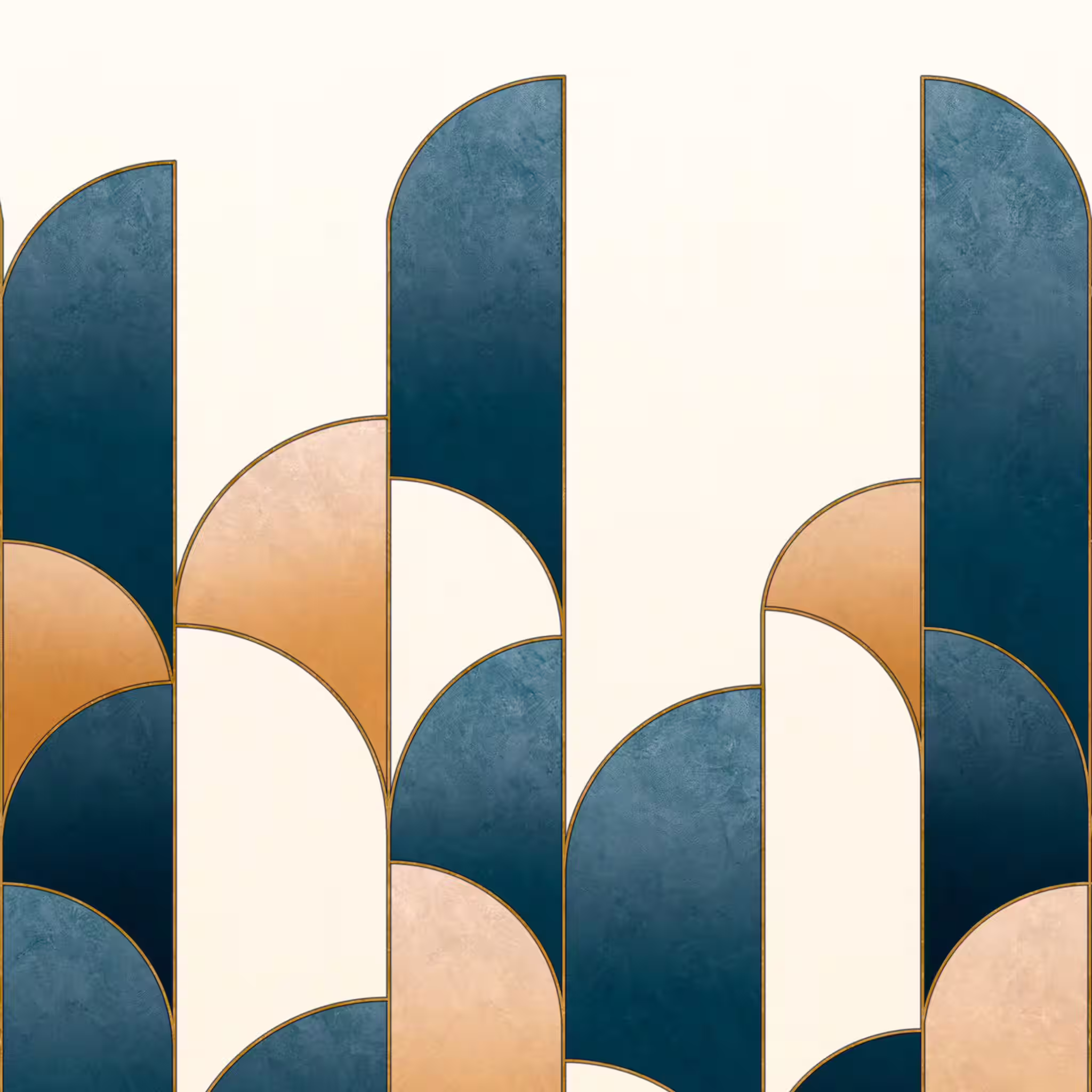 Fototapete Art-Deco in Blau - Salisbury 552164 Ausverkauf