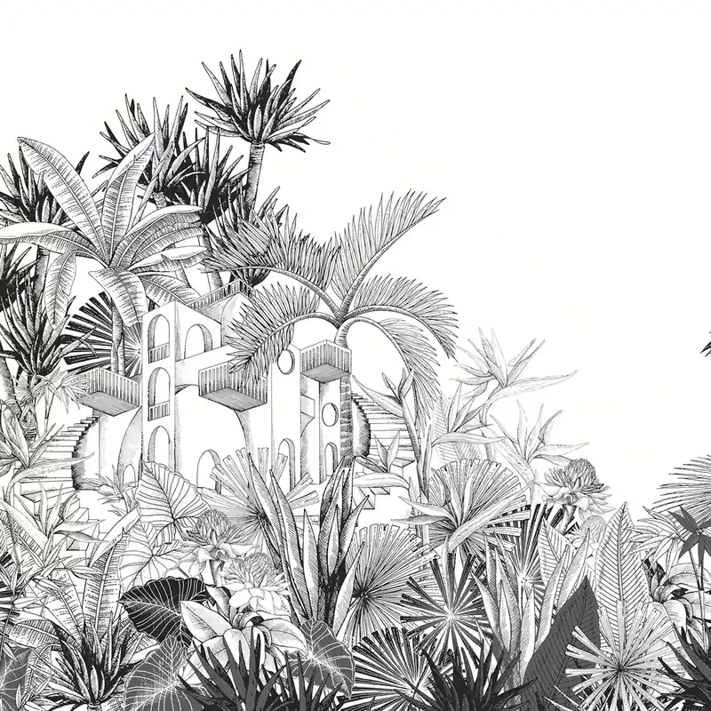 Fototapete Dschungel - Tropical House 688153 Versand Am Gleichen Tag
