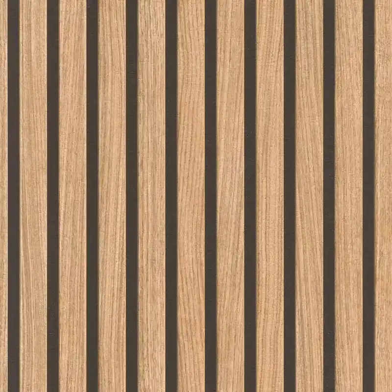 Papiertapete mit Holzpaneelen in Hellbraun 278408 Angebot