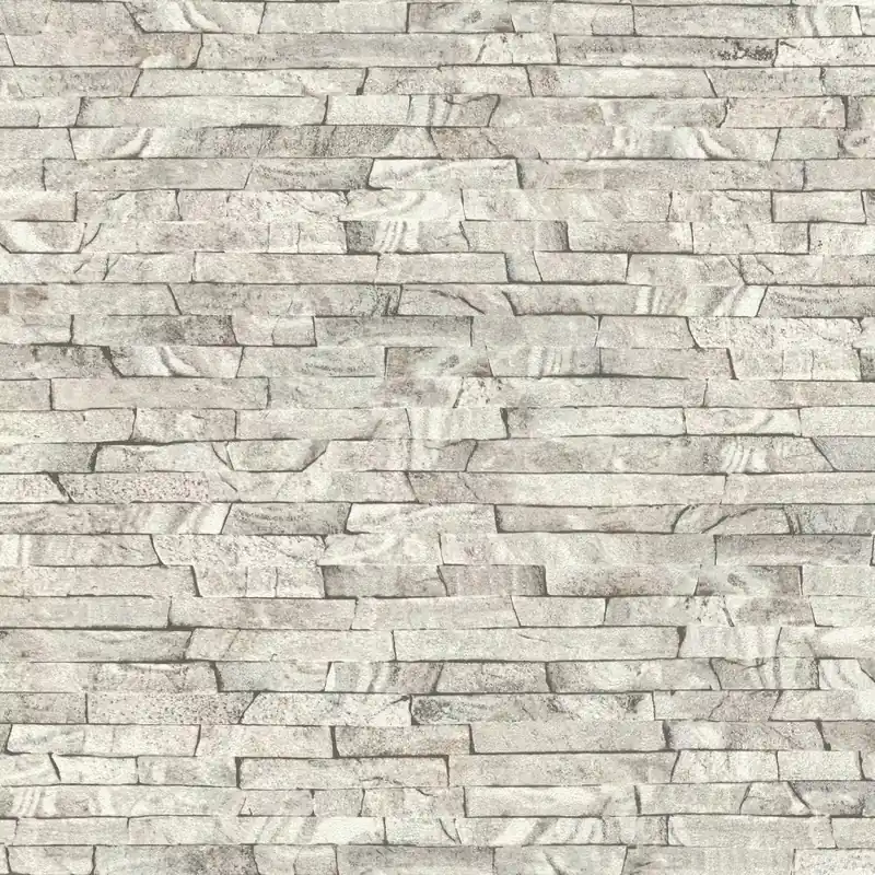 Steinwand Papiertapete in Beige-Dunkelbeige Selection Papier 278903 Expressversand