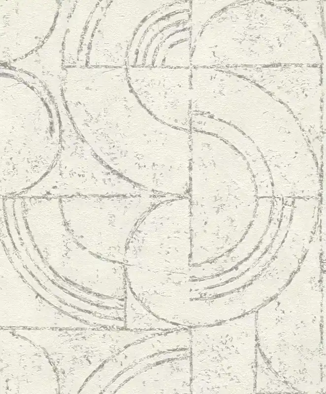 Wochenendangebot Grafik Vliestapete in Weiß-Cremeweiß Selection 653618