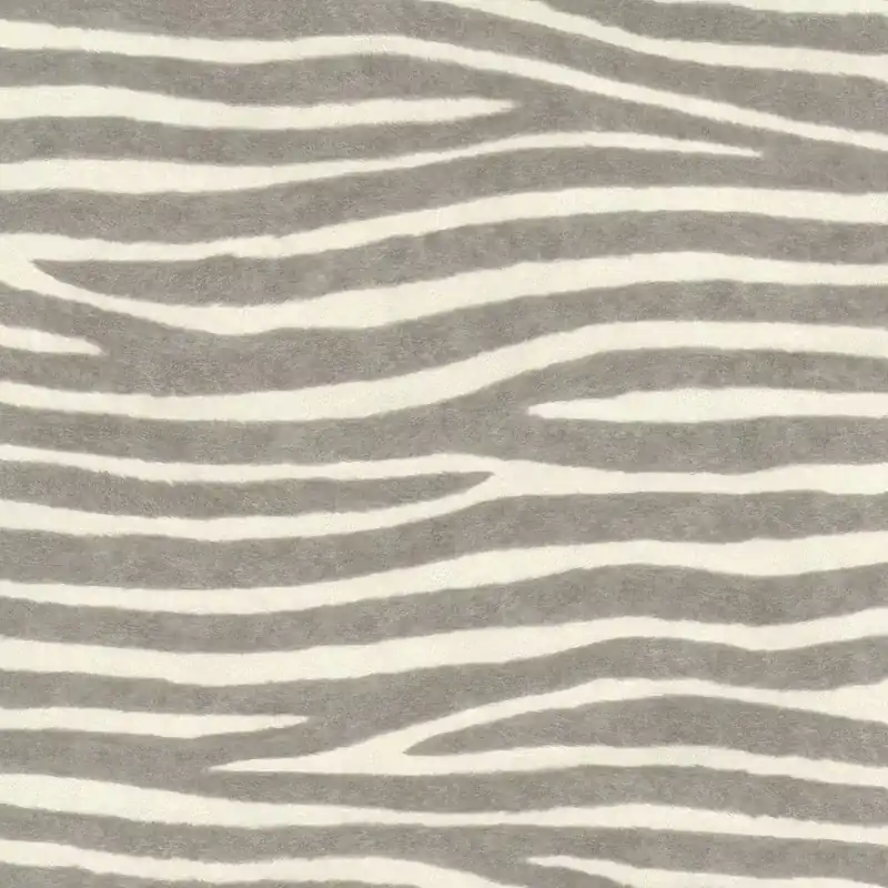 Zebrafell Vliestapete in Grau-Hellgrau African Queen III 751734 Preisknaller