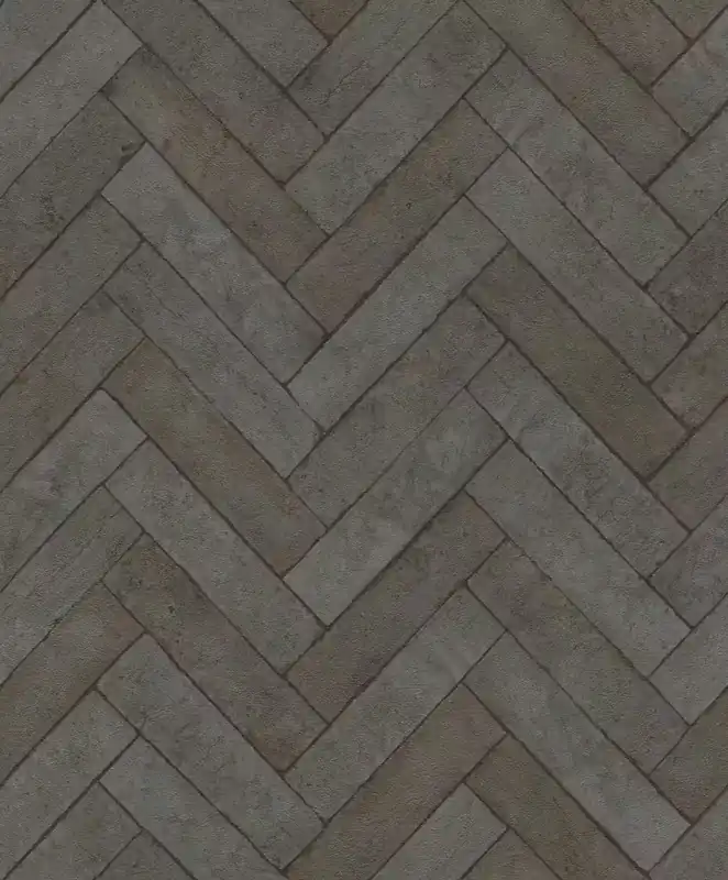 Neuheit Bricks Vliestapete in Schwarz-anthrazit Selection 499162
