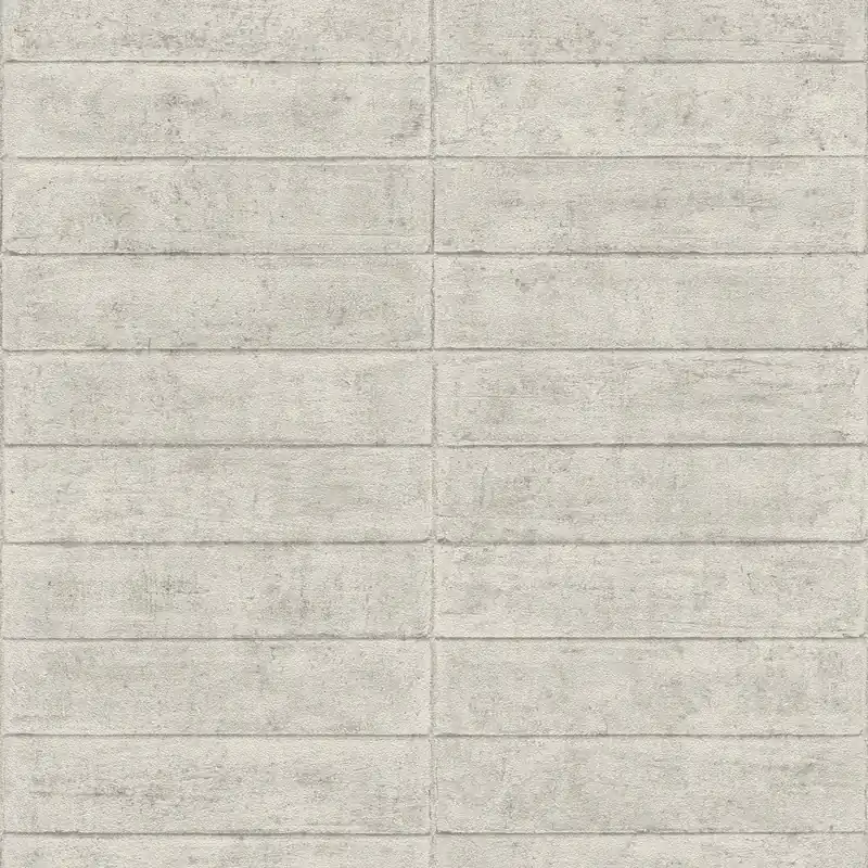 Schneller Versand Betonstein Vliestapete in Grau-greige Selection 499636
