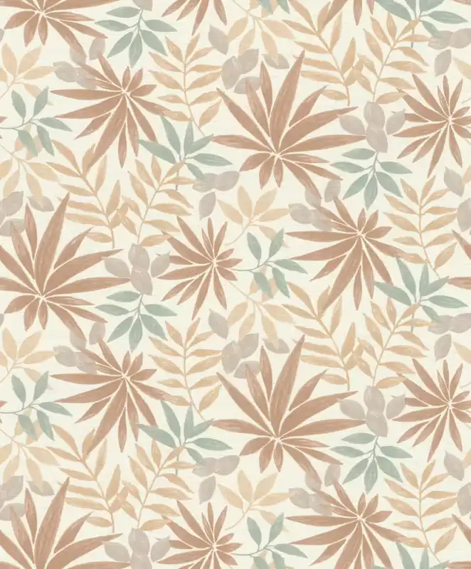 Solange Der Vorrat Reicht Vliestapete mit Pflanzen in Beige - Country Charme 580228