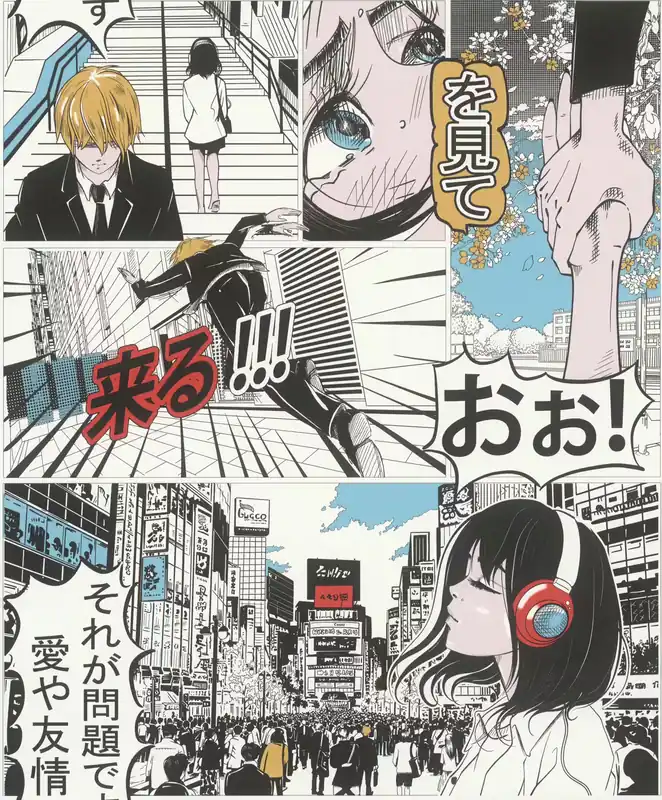 Schneller Versand Vliestapete Manga 581300