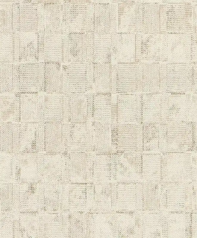 Karo Vliestapete in Beige-Dunkelbeige Deco Style 314717 Rabatt