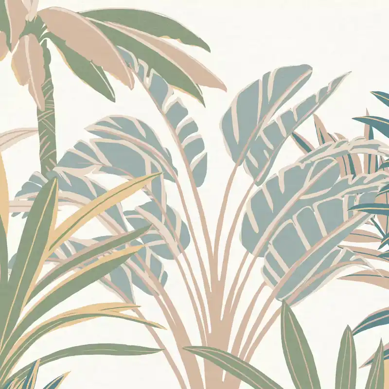 SCHÖNER WOHNEN-Fototapete Kollektion Wandbild JUNGLE in Pastelltönen 366754 Top-Angebot