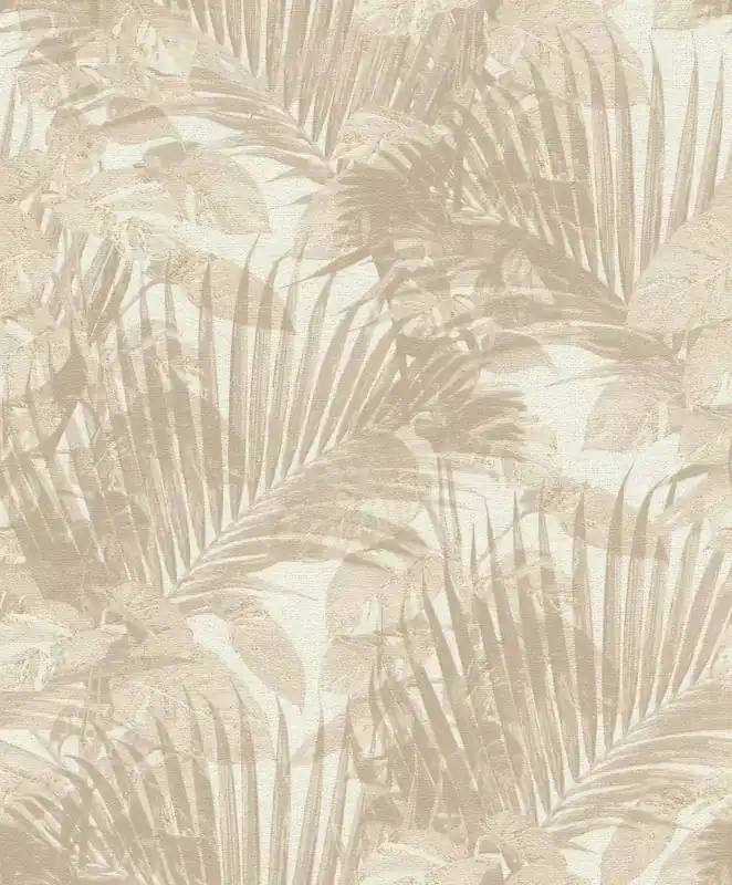 Finale Aktion SCHÖNER WOHNEN-Kollektion Vliestapete TROPICAL in Beige 600131
