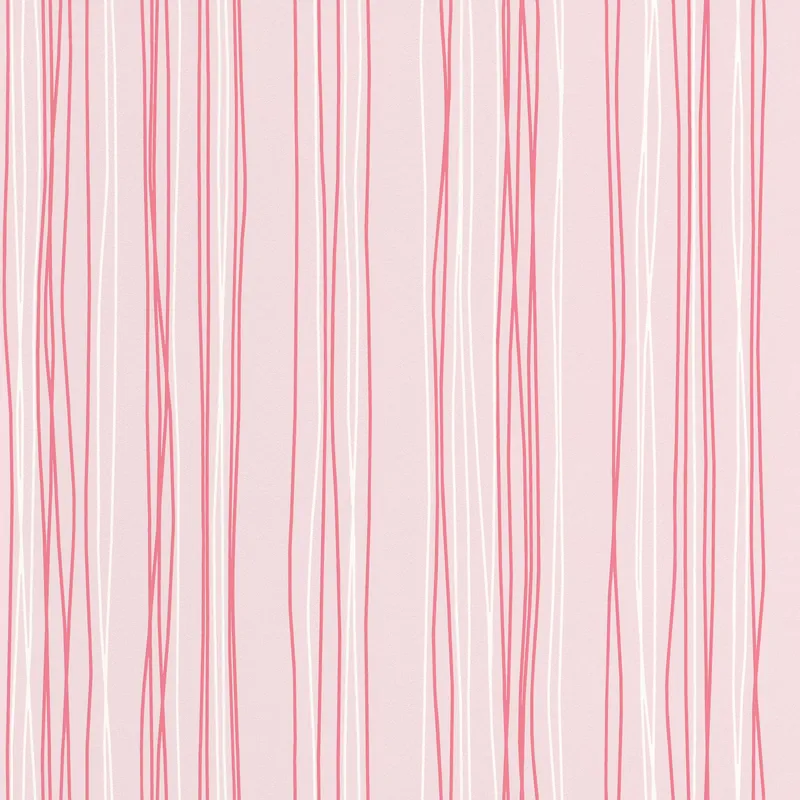 Verspielte Linien in Rosa auf zartem Rosé-Fond, 203240 Sonderaktion