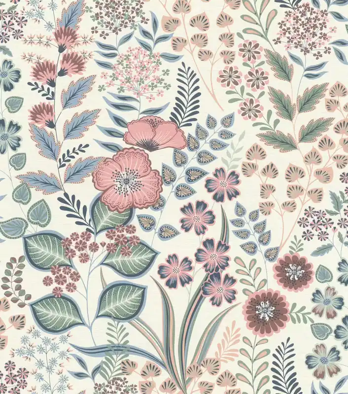 Floral Vliestapete in Rosa-Hellrosa Selection Vinyl/Vlies 792812 Direktkauf