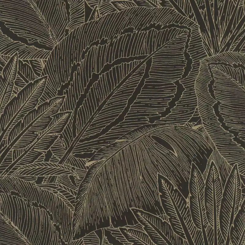 Vliestapete Palmen in Schwarz und Gold Allegretto 580839 Neue Kollektion
