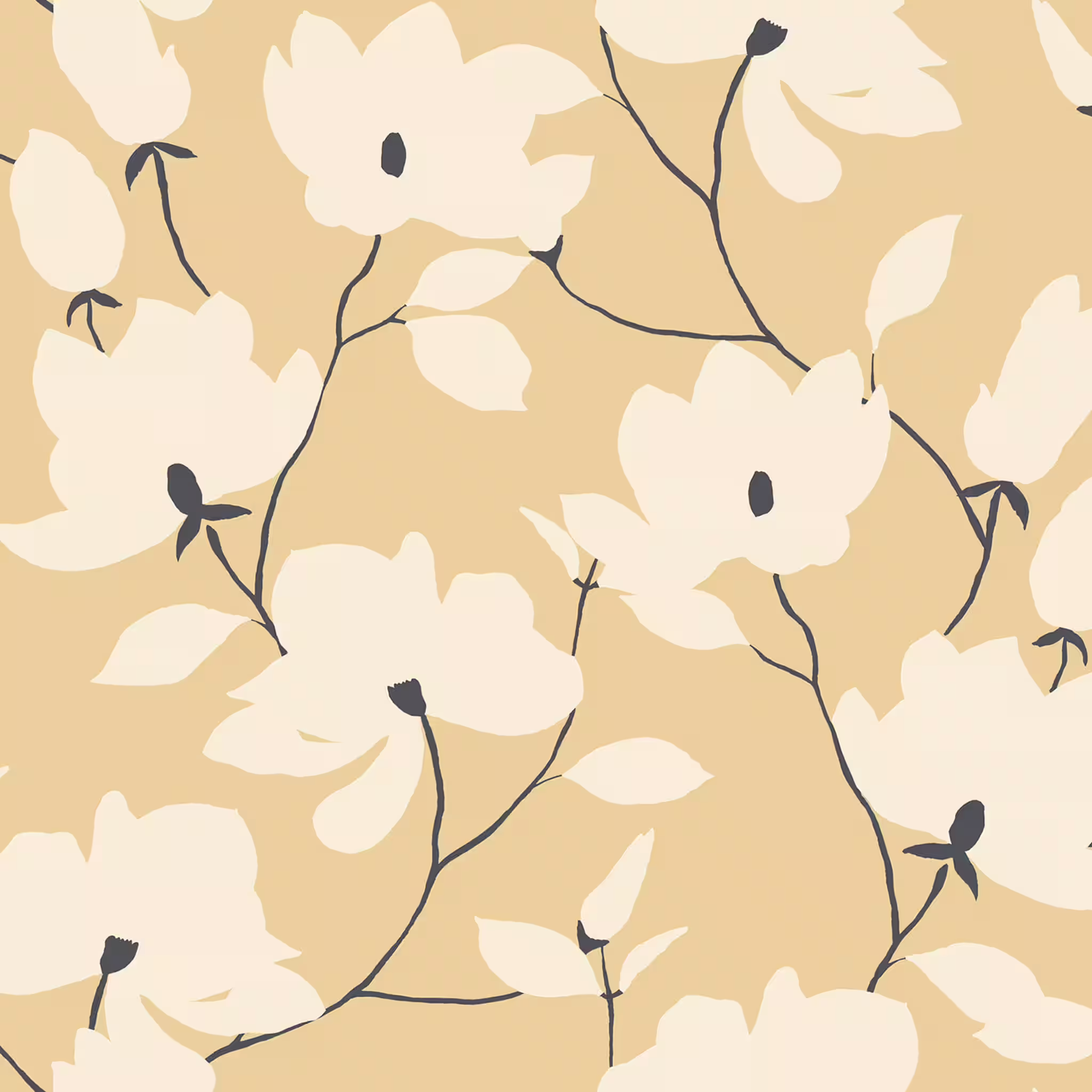Aktuell SCHÖNER WOHNEN-Kollektion Wandbild FLEUR in Gelb 367300