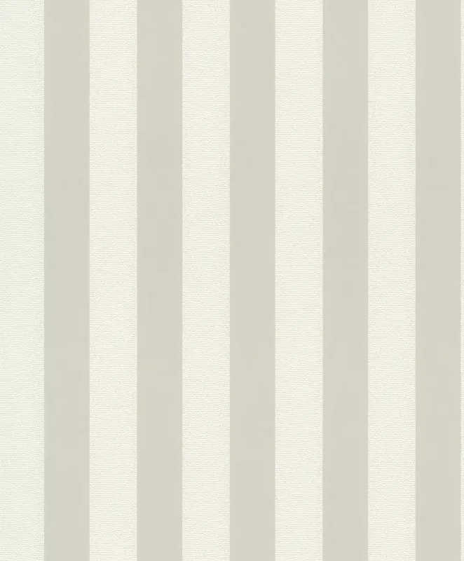 Billig Tapete Streifen in Weiß und Beige - 509441