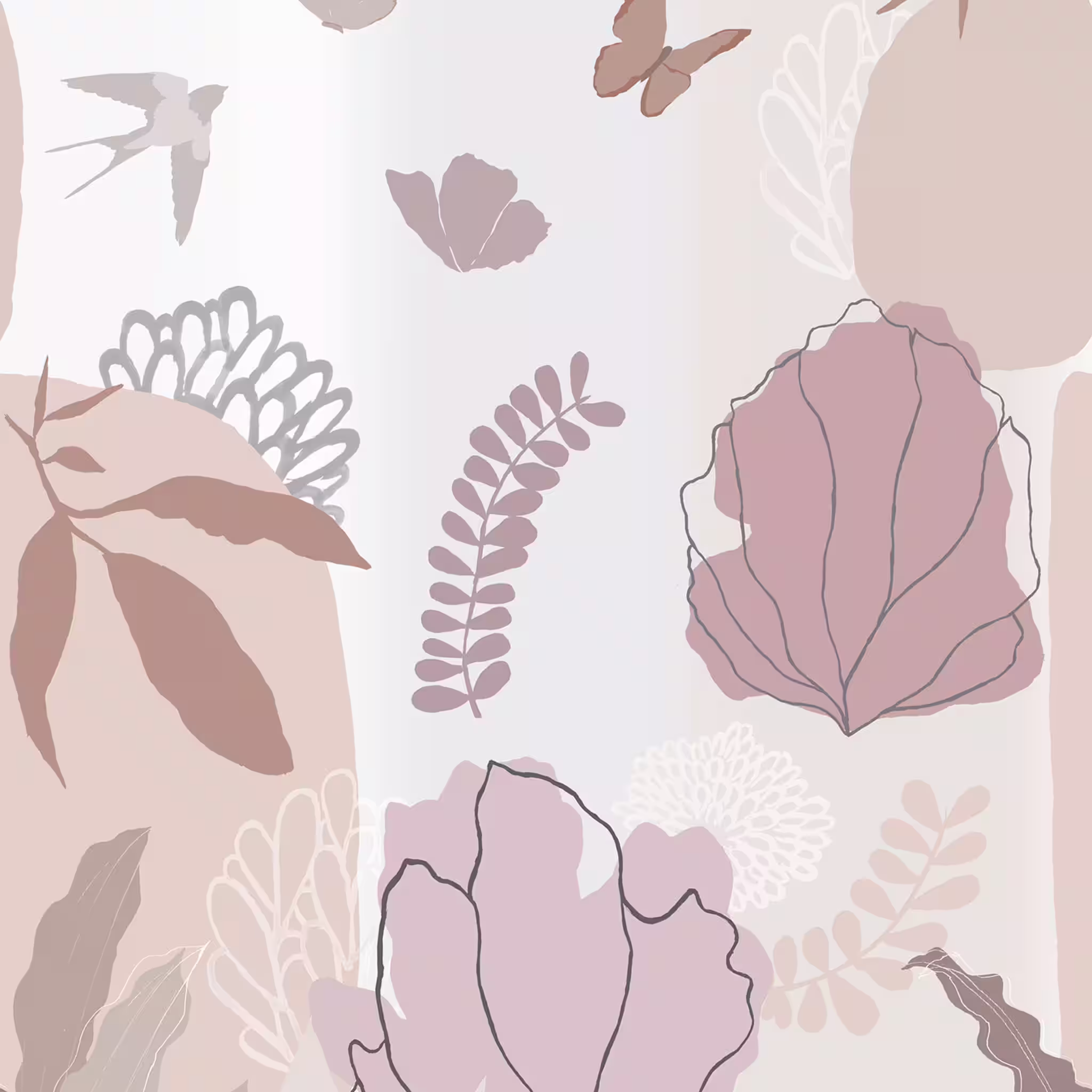 Fototapete Florine in Rosa Roomblush - RB326 Preisknaller