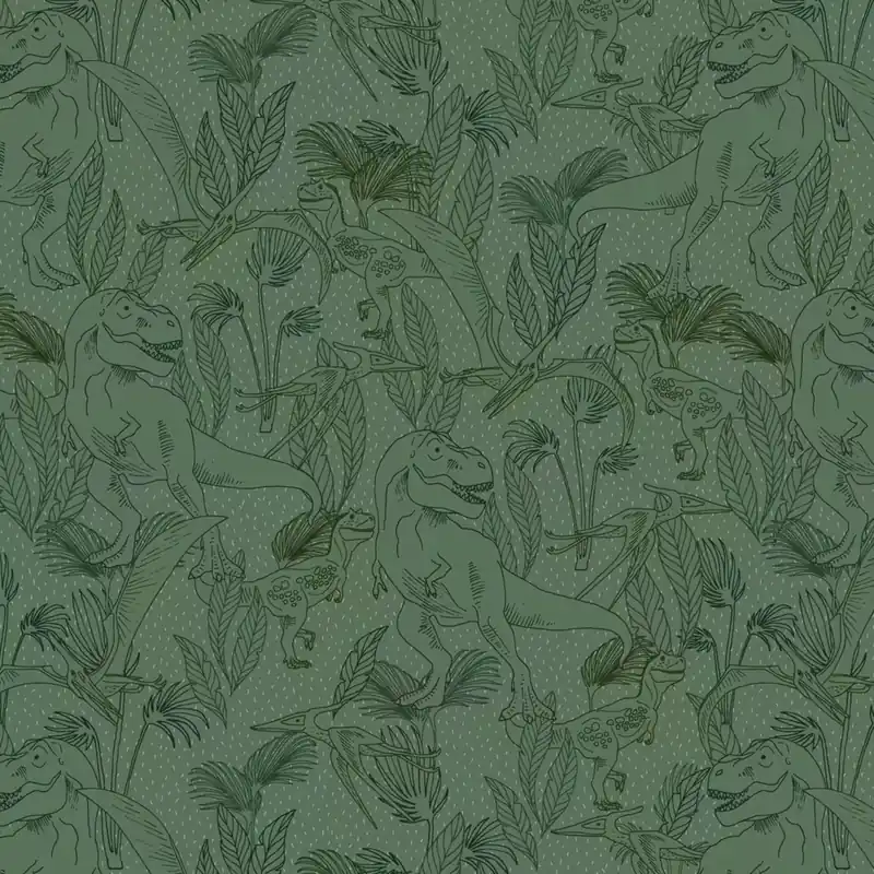 Aktuell Fototapete Dino in Grün Roomblush - RB224