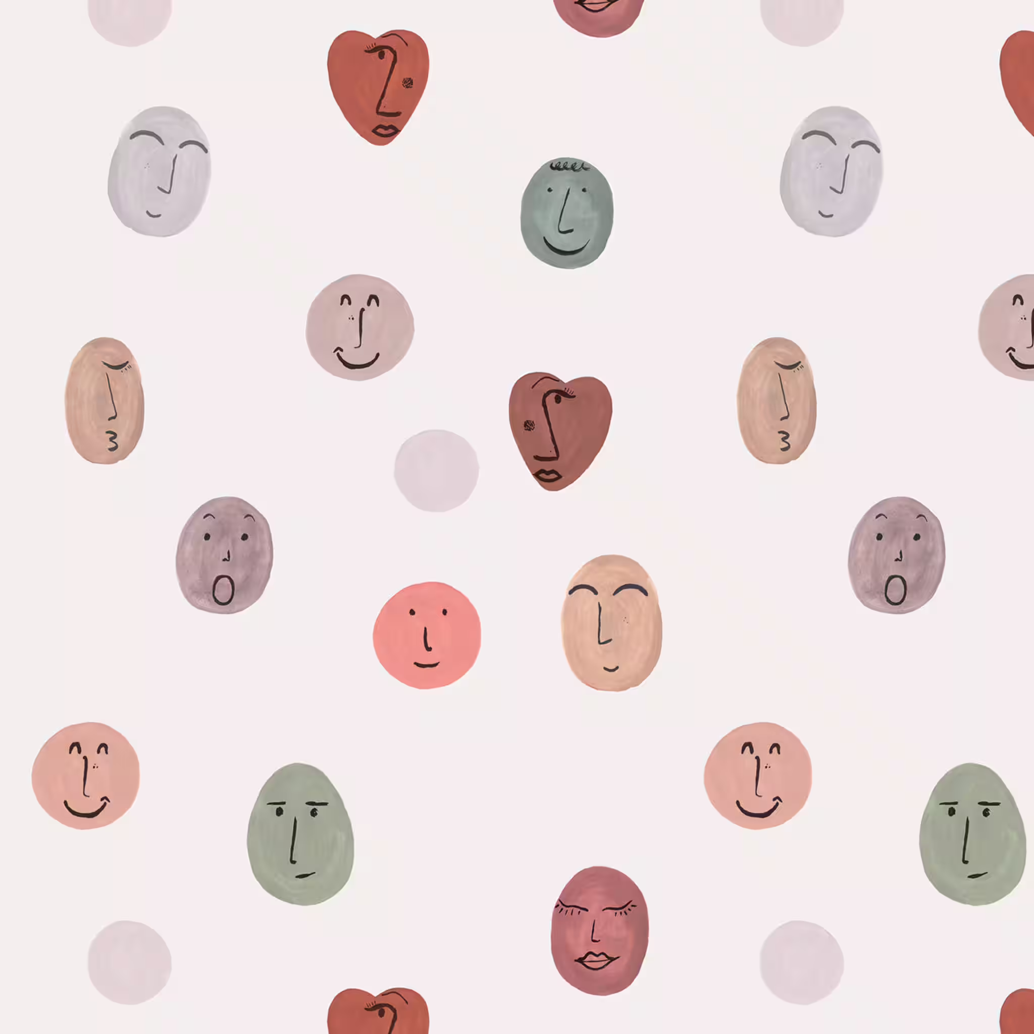 Fototapete Smileys in Orange Roomblush - RB307 Must-Have