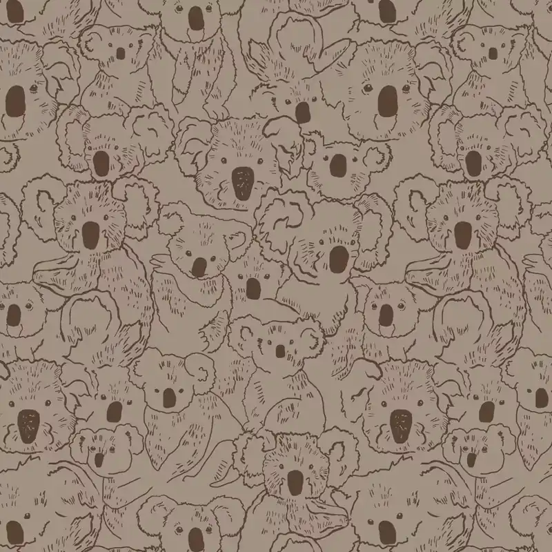 Direktkauf Fototapete Koala in Braun Roomblush - RB309