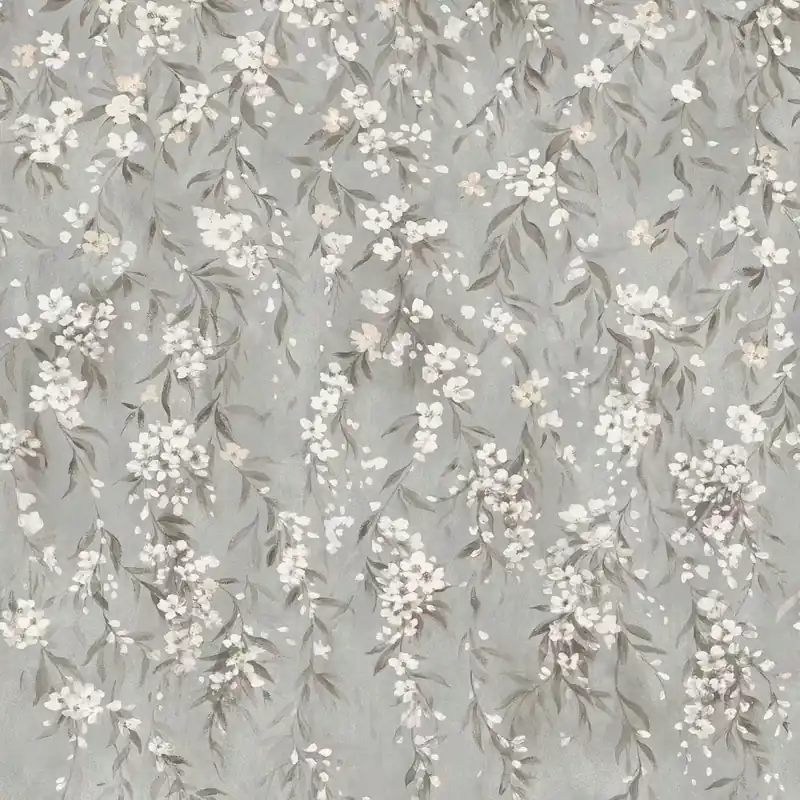 Fototapete Blumenranken in Grau - Whispering Blossoms Noble Zen 368055 Super-Preis