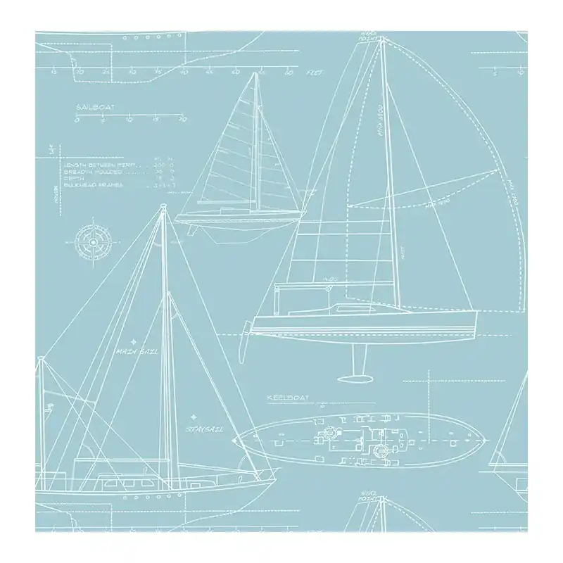 Highlight Maritime Tapeten Geometric Boats