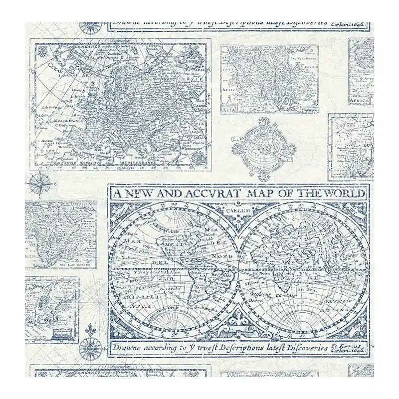 Design Tapeten Map Of The World Geprüft