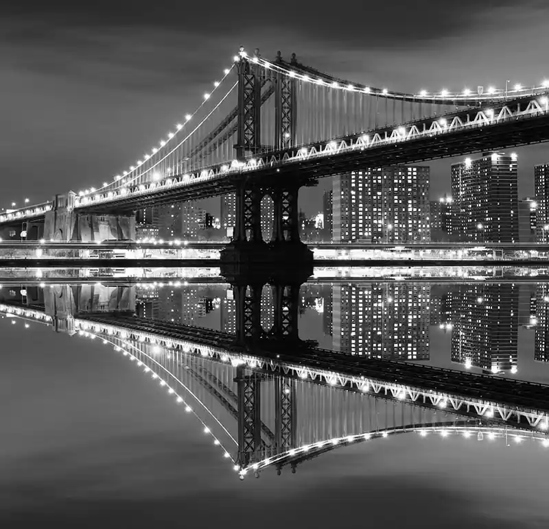 Top-Angebot Fototapeten Brücken und Statuen Manhattan Bridge