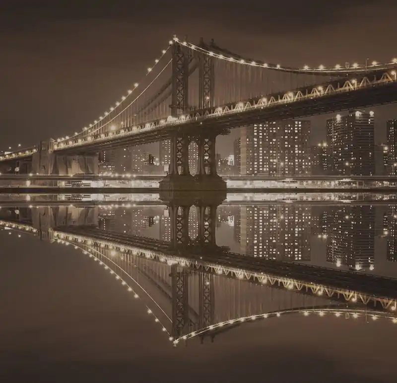 Preisknaller Fototapeten Brücken und Statuen Manhattan Bridge
