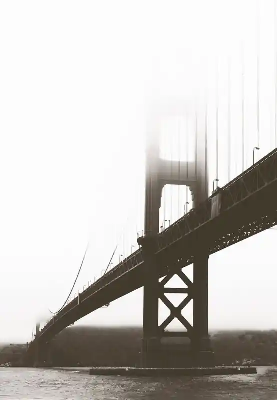 Fototapeten Brücken und Statuen Bridge in San Fransisco Schneller Versand