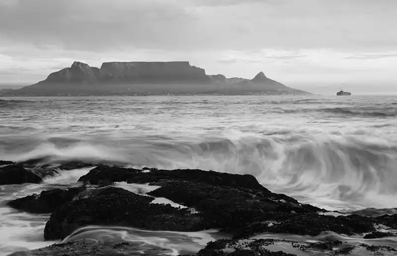 Billig Fototapeten Strände und Wasserfälle Cape Town Mountains