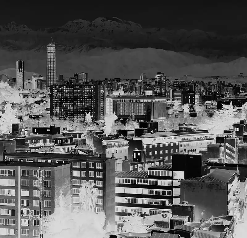 Top-Angebot Fototapeten Länder und Städte Night Santiago