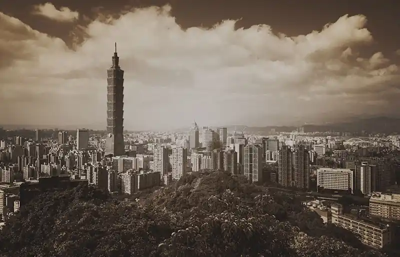 Neue Ware Fototapeten Gebäude und Türme Taipei