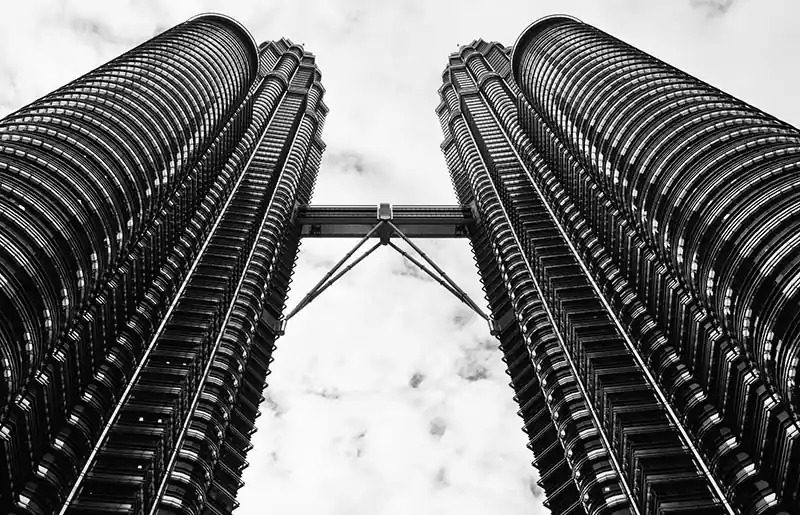 Fototapeten Gebäude und Türme Kuala Lumpur Skyscrapers Finale Aktion
