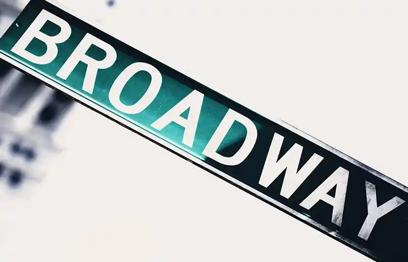 Fototapeten Schilder und Verkehrszeichen Broadway Sofort Bestellen