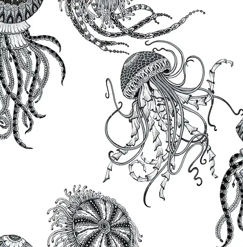 Beliebt Selbstklebende Tapeten Jellyfish