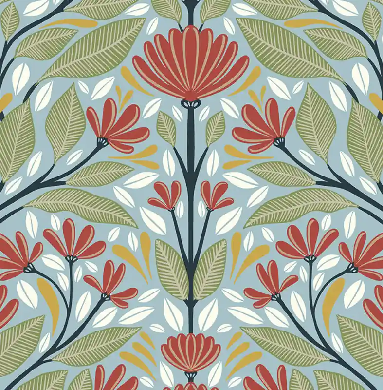 Heißes Angebot Selbstklebende Tapeten Shalin Folk Floral